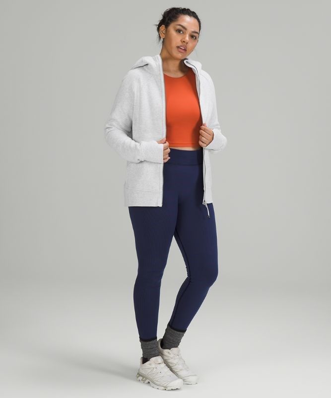 Lululemon Scuba Hoodie Light Cotton Fleece Tröjor Dam Ljusgrå | ZVQY-39205