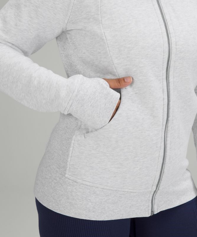 Lululemon Scuba Hoodie Light Cotton Fleece Tröjor Dam Ljusgrå | ZVQY-39205