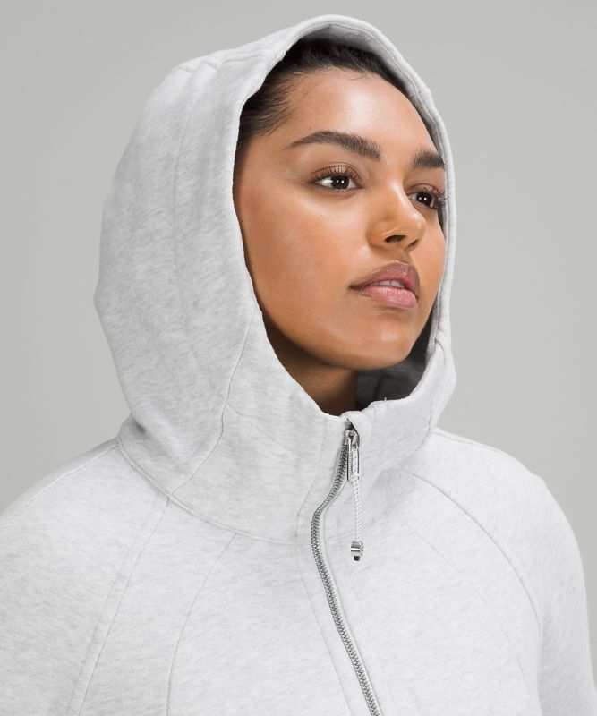 Lululemon Scuba Hoodie Light Cotton Fleece Tröjor Dam Ljusgrå | ZVQY-39205