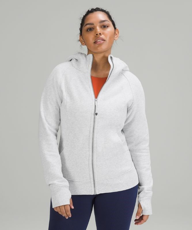 Lululemon Scuba Hoodie Light Cotton Fleece Tröjor Dam Ljusgrå | ZVQY-39205