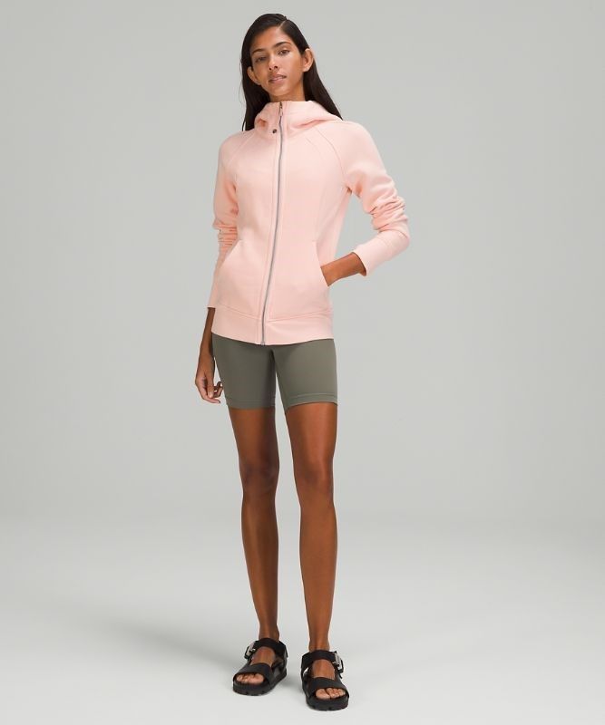 Lululemon Scuba Hoodie Light Cotton Fleece Tröjor Dam Rosa Vita | EUYN-05924
