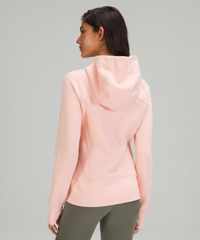 Lululemon Scuba Hoodie Light Cotton Fleece Tröjor Dam Rosa Vita | EUYN-05924