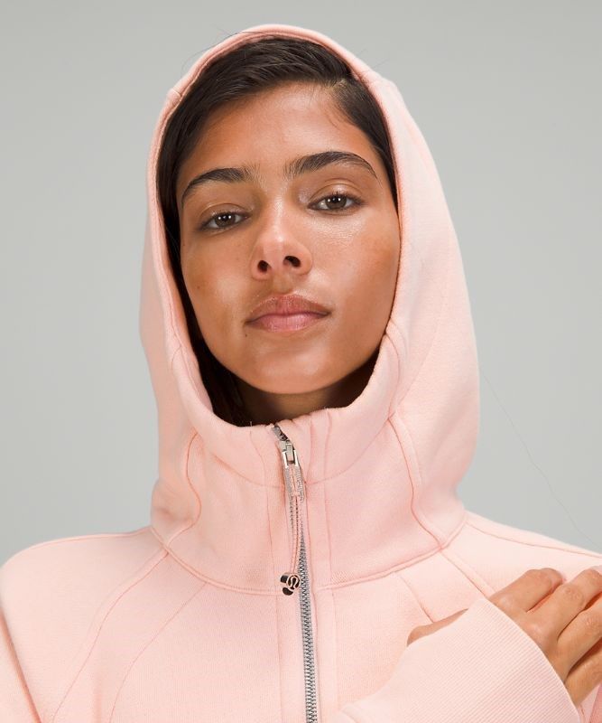 Lululemon Scuba Hoodie Light Cotton Fleece Tröjor Dam Rosa Vita | EUYN-05924