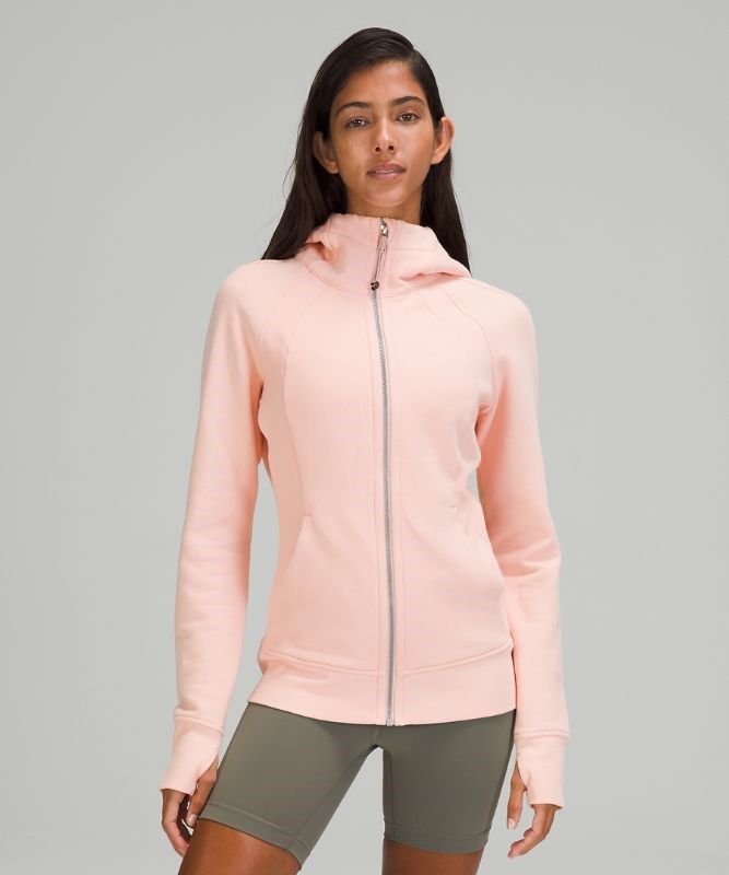 Lululemon Scuba Hoodie Light Cotton Fleece Tröjor Dam Rosa Vita | EUYN-05924