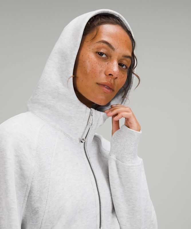 Lululemon Scuba Oversized 1/2 Zip Hoodie Hoodie Dam Ljusgrå | HXKJ-15096
