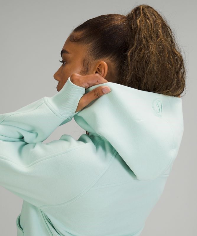 Lululemon Scuba Oversized 1/2 Zip Hoodie Hoodie Dam Mintgröna | VWYL-89415