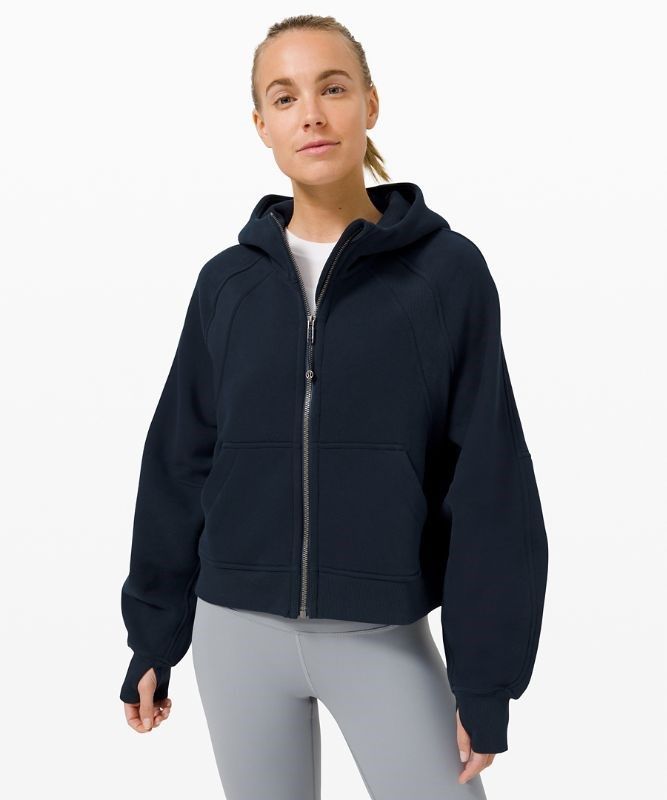 Lululemon Scuba Oversized Full-Zip Tröjor Dam Marinblå | NKFC-48195