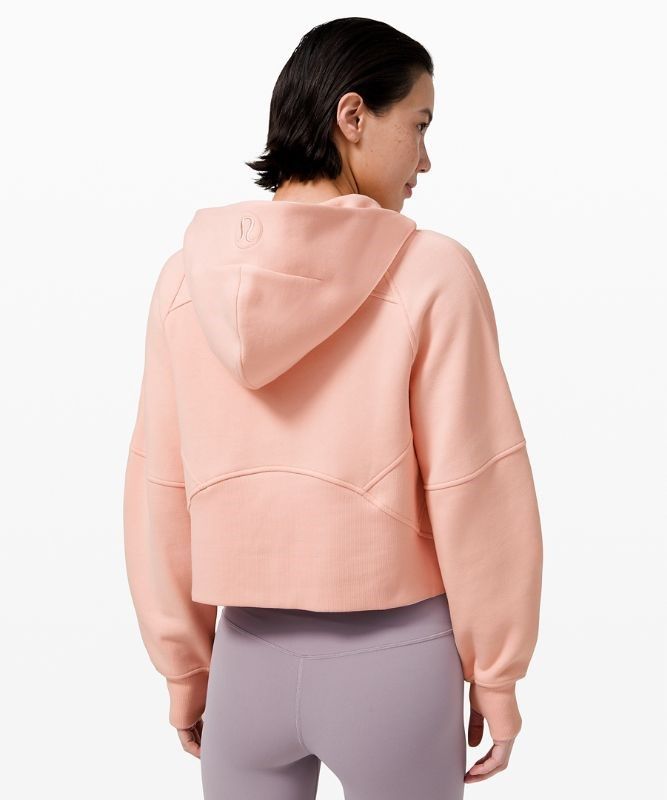 Lululemon Scuba Oversized Half-Zip Hoodie Hoodie Dam Rosa Vita | OEUS-42970