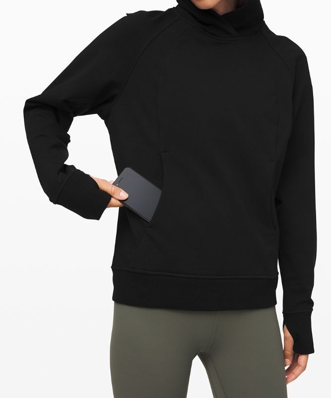 Lululemon Scuba Pullover Hoodie Hoodie Dam Svarta | IGQE-39165