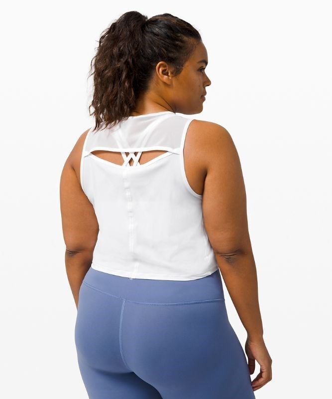 Lululemon Sculpt Cropped Tank Blast Dam Vita | UADJ-51926