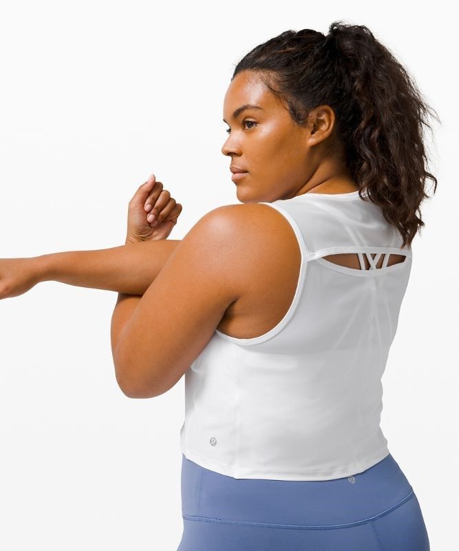 Lululemon Sculpt Cropped Tank Blast Dam Vita | UADJ-51926