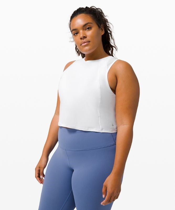 Lululemon Sculpt Cropped Tank Blast Dam Vita | UADJ-51926