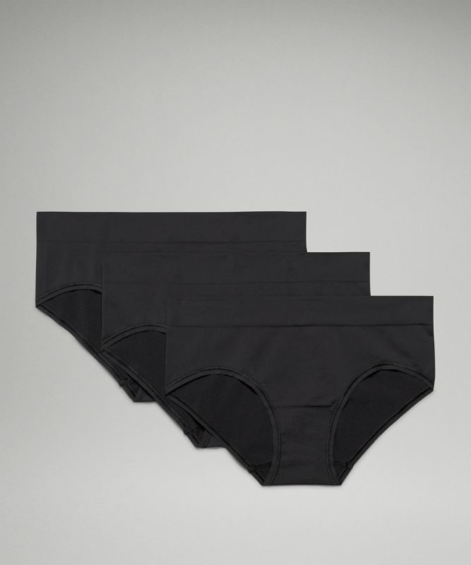 Lululemon Seamless Hipster 3P Underkläder Dam Svarta Svarta Svarta | DCOG-20896
