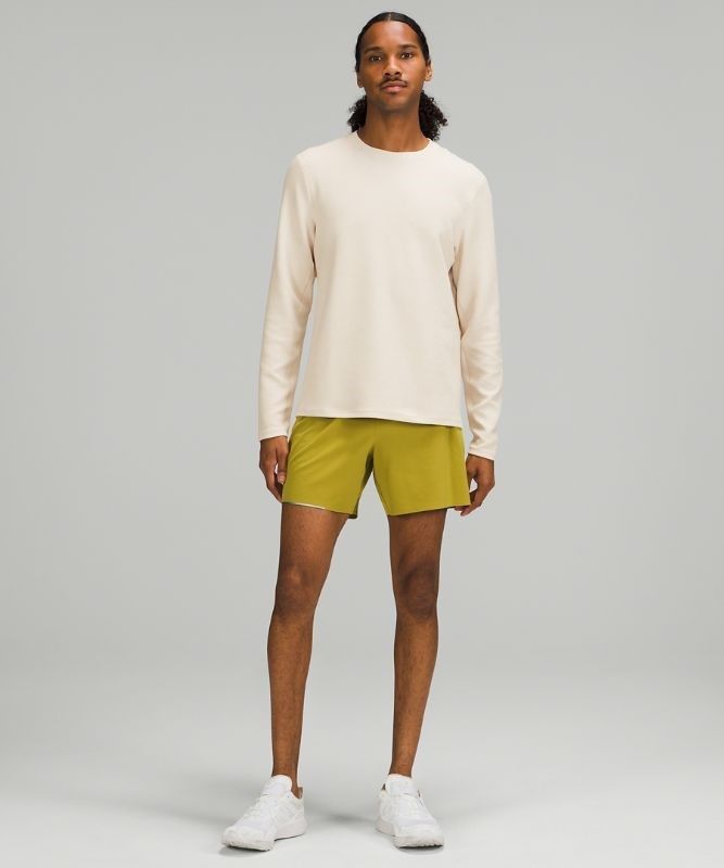 Lululemon Shift Stitch Crew Tröjor Herr Vita | XKBE-85317