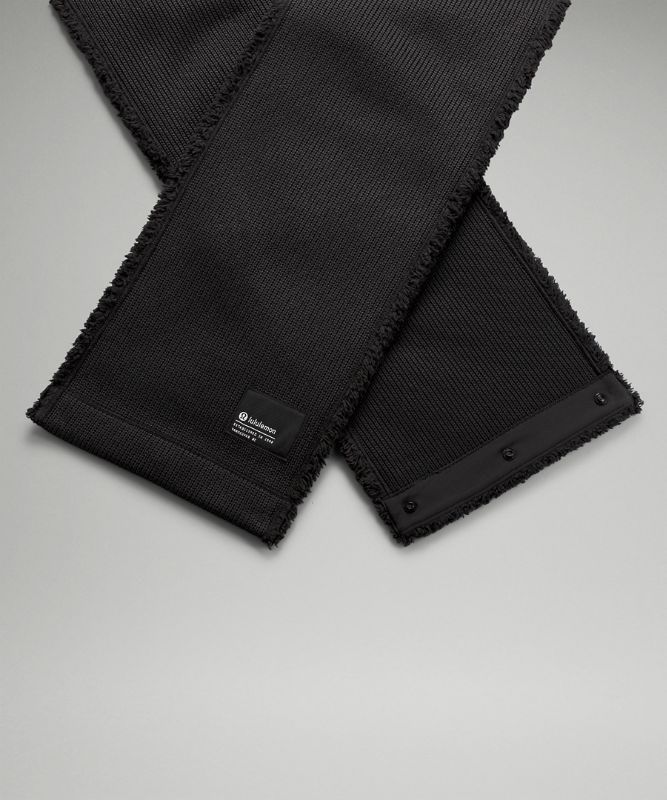 Lululemon Skinny Customizable Snap Scarf Halsduk Accessories Svarta | LJMN-19035