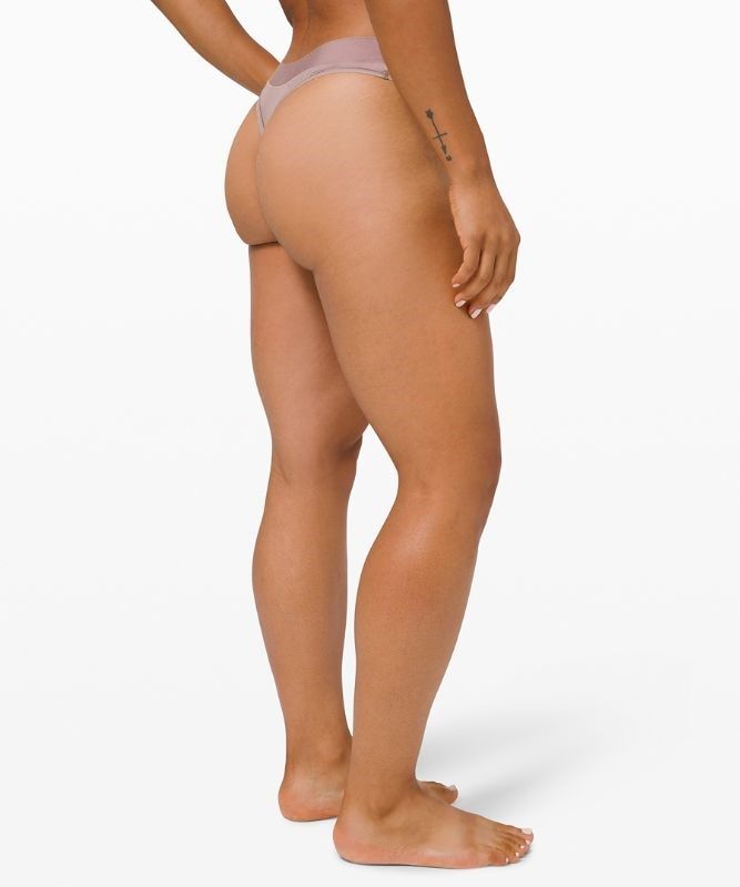 Lululemon Soft Breathable Thong 3 Pack Underkläder Dam Lila Svarta | FQDW-70345