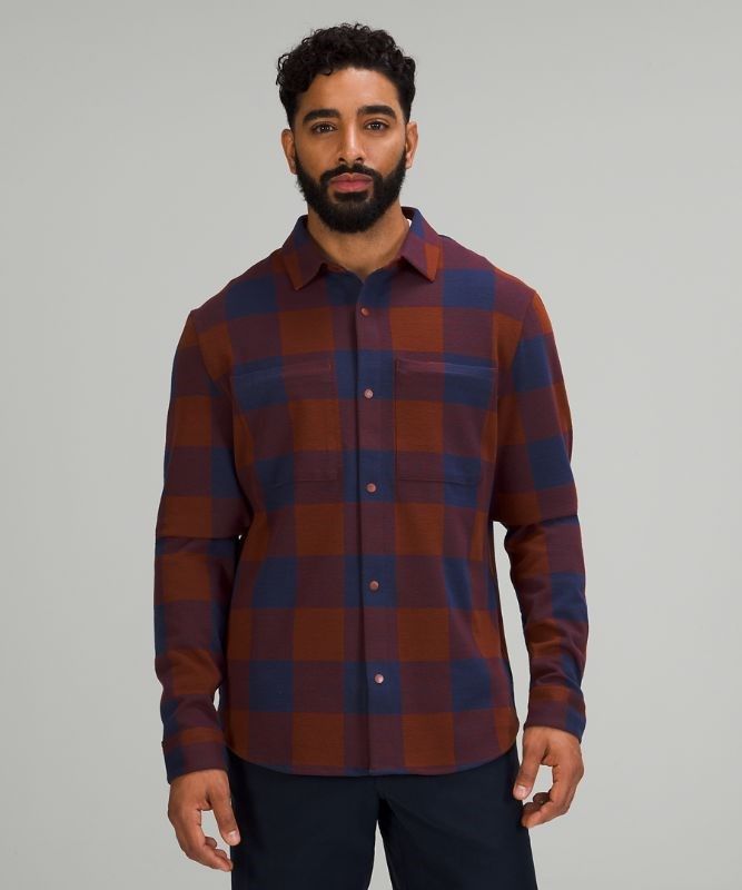 Lululemon Soft Knit Overshirt Blast Herr Bruna | PZKQ-54921