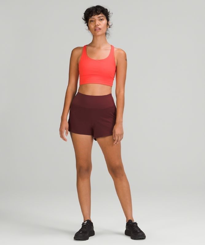 Lululemon Speed Up High-Rise Short 4 Lined Shorts Dam Röda Vinröda | RZGO-10432