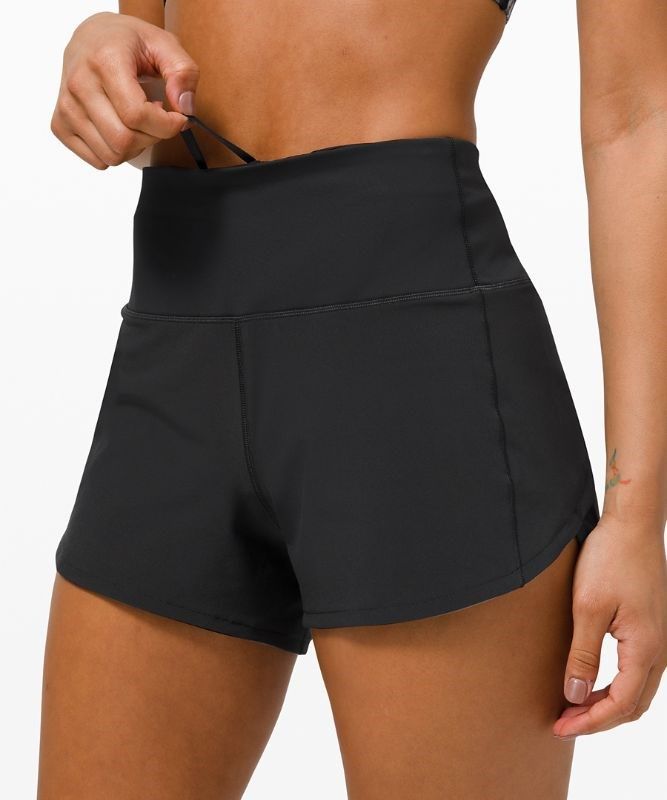 Lululemon Speed Up High-Rise Short 4 Lined Shorts Dam Svarta | OZGK-79832