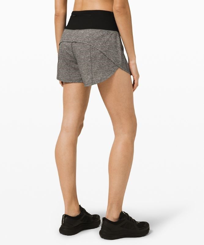 Lululemon Speed Up High-Rise Short 4 Lined Shorts Dam Olika Färger Svarta Svarta | NCBE-04985