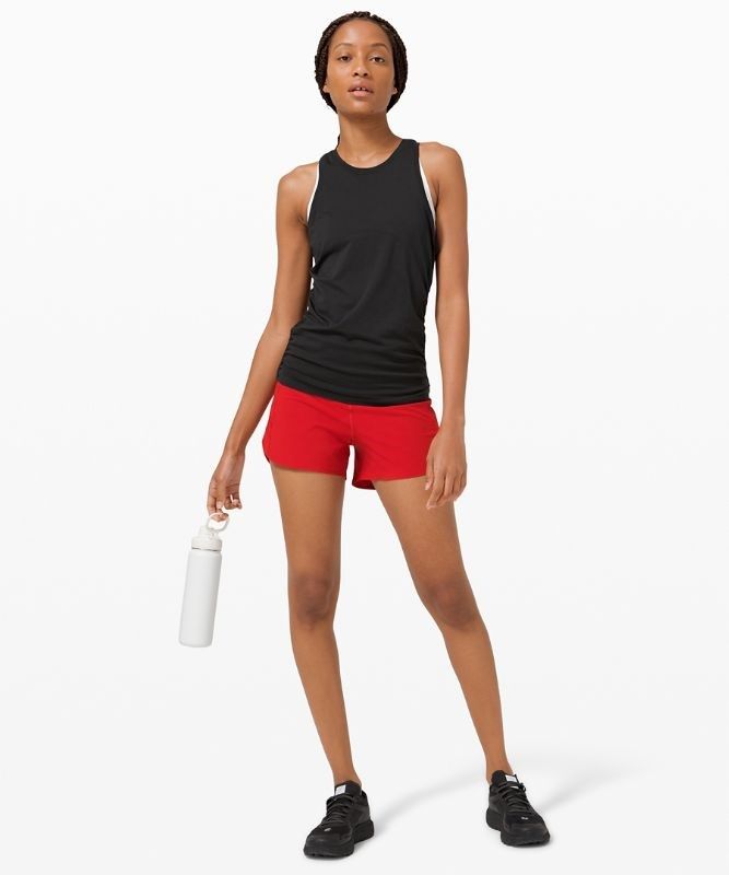 Lululemon Speed Up High-Rise Short 4 Lined Shorts Dam Mörkröda | FOCD-98723