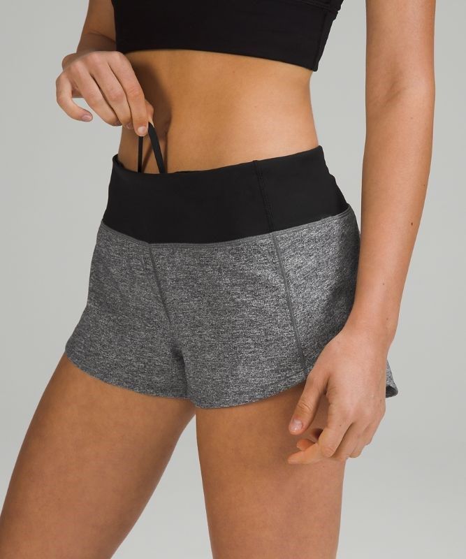 Lululemon Speed Up Low-Rise Lined Short 2.5 Shorts Dam Olika Färger Svarta Svarta | RODM-71834