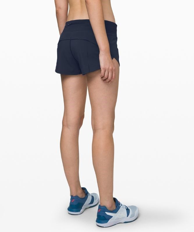Lululemon Speed Up Low-Rise Lined Short 2.5 Shorts Dam Marinblå | TIVC-82104