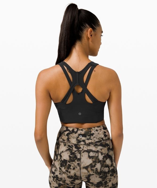 Lululemon Stash It Bra Medium Support Sport BH Dam Svarta | DLGO-90526