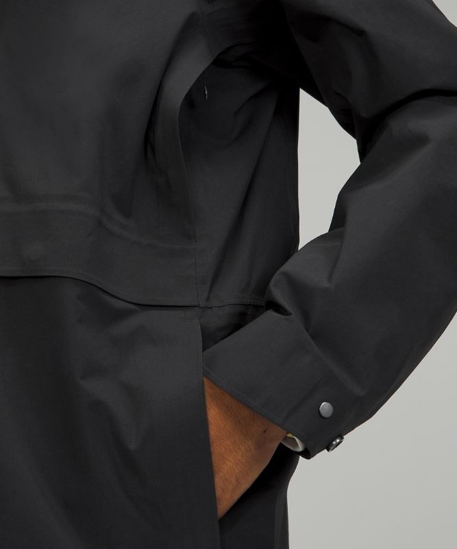 Lululemon Storm Field Trench Coat Jackor Herr Svarta | BRAS-95718