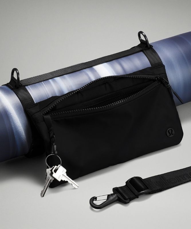 Lululemon Stow and Flow Mat Strap Utrustning Accessories Svarta | MUHF-90325