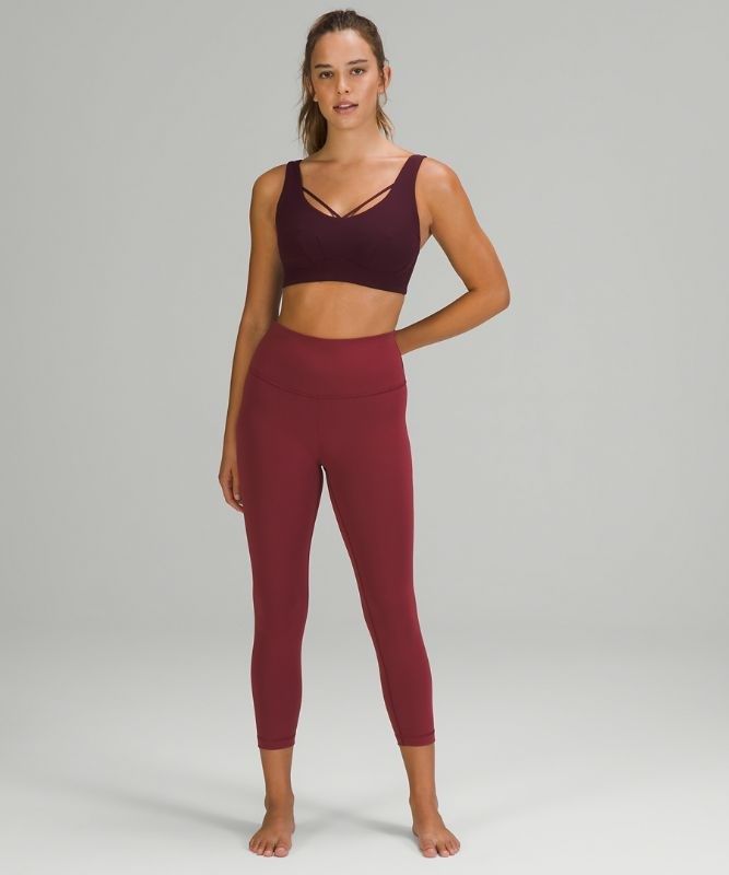 Lululemon Strappy Nulu Yoga Bra Light Support, C/D Cup Sport BH Dam Cassis | DMWN-84012