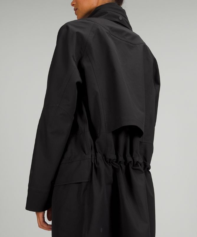 Lululemon StretchSeal Relaxed-Fit Long Rain Jacket Jackor Dam Svarta | WORL-74251