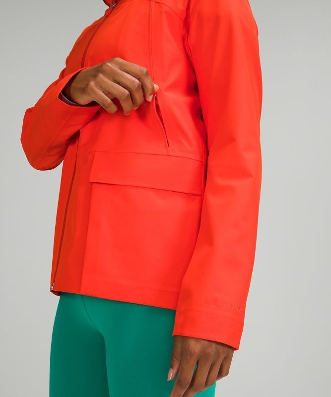 Lululemon StretchSeal Relaxed-Fit Rain Jacket Jackor Dam Röda | DCBG-92056