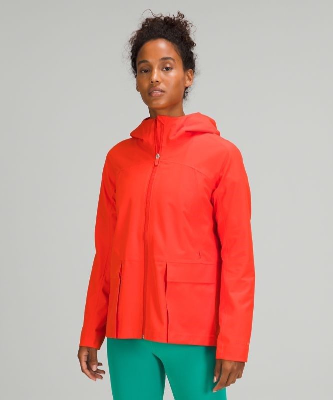 Lululemon StretchSeal Relaxed-Fit Rain Jacket Jackor Dam Röda | DCBG-92056