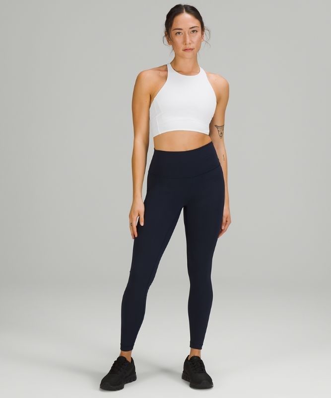 Lululemon Strong Lines Bra Medium Supports Sport BH Dam Vita | ZUEY-23465