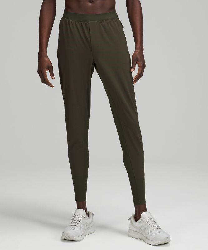 Lululemon Surge Hybrid Pant Byxor Herr Mörkolivgröna | GFQT-89230