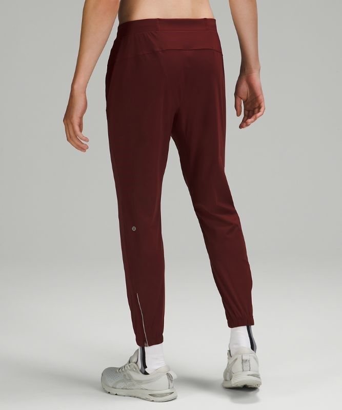 Lululemon Surge Jogger Shorter Length Byxor Herr Röda Vinröda | HFKL-93715