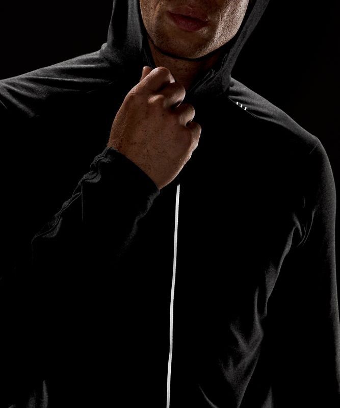 Lululemon Surge Warm Full Zip Jackor Herr Mörkgrå Svarta | PHLA-37640