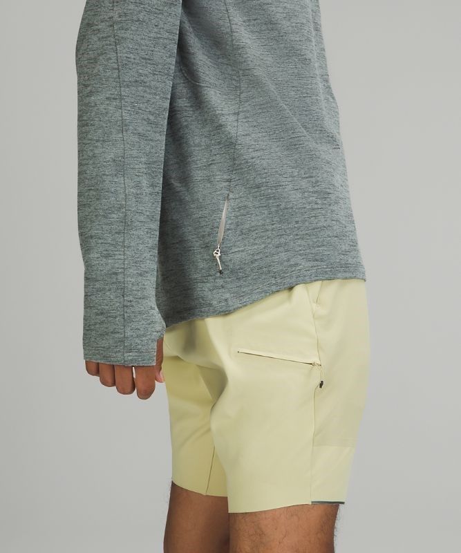 Lululemon Surge Warm Half-Zip Tröjor Herr Mintgröna Vita | HULC-18479