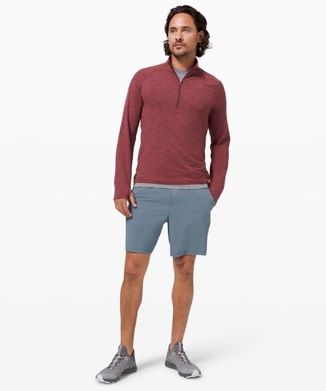 Lululemon Surge Warm Half-Zip Tröjor Herr Röda | WZLC-98240