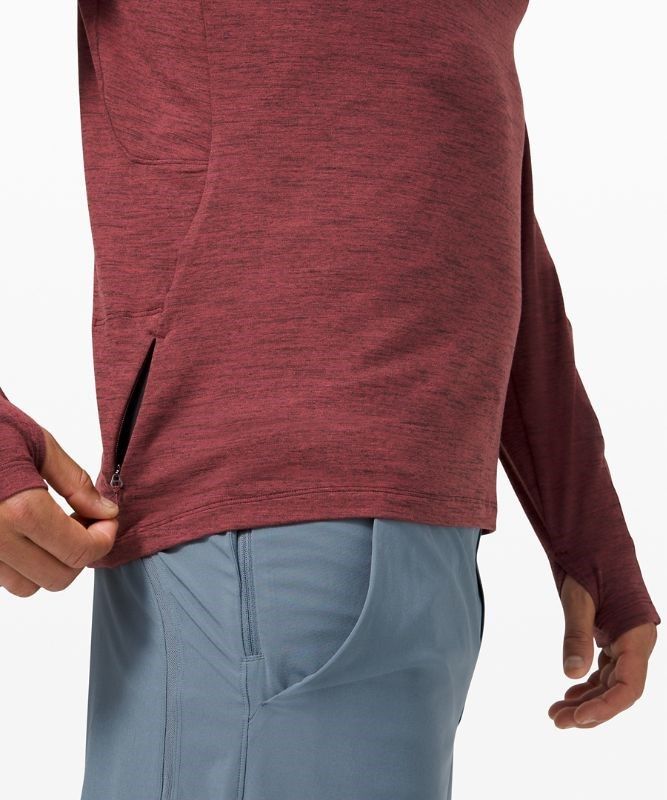 Lululemon Surge Warm Half-Zip Tröjor Herr Röda | WZLC-98240