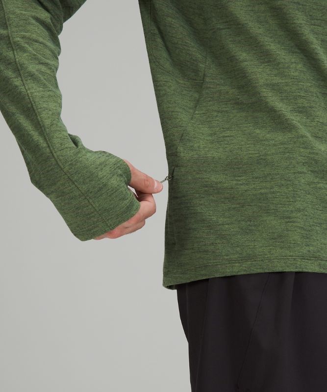 Lululemon Surge Warm Half-Zip Tröjor Herr Gröna Citron | WCMK-62430