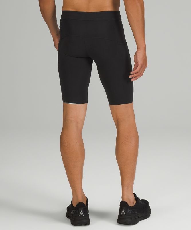 Lululemon Surge Warm Half Tight 10 Shorts Herr Svarta | OLQV-82054