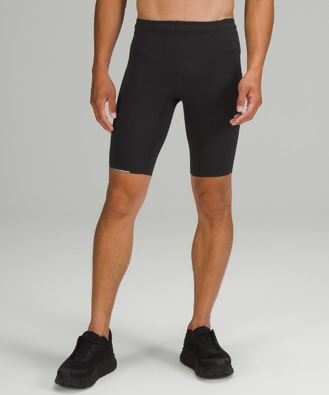 Lululemon Surge Warm Half Tight 10 Shorts Herr Svarta | OLQV-82054