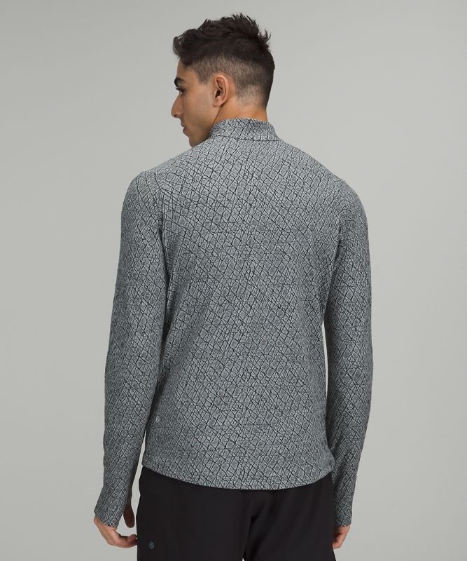 Lululemon Surge Warm Half Zip Tröjor Herr Grå Svarta | RAND-30645