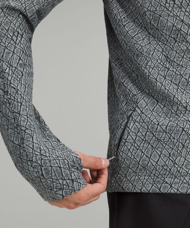 Lululemon Surge Warm Half Zip Tröjor Herr Grå Svarta | RAND-30645