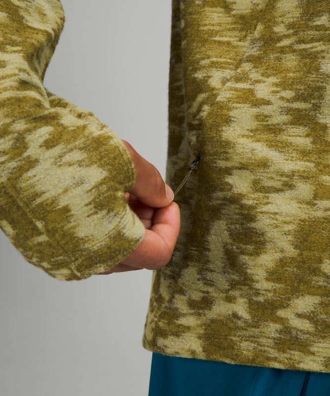 Lululemon Surge Warm Long Sleeve Shirt Blast Herr Gröna | QIKC-30625
