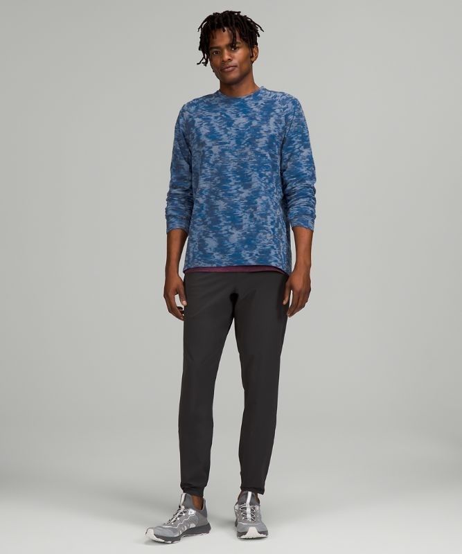 Lululemon Surge Warm Long Sleeve Shirt Blast Herr Blå | NPFL-47531