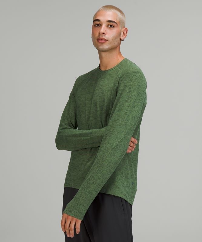 Lululemon Surge Warm Long Sleeve Tröjor Herr Gröna Citron | BOHI-42673