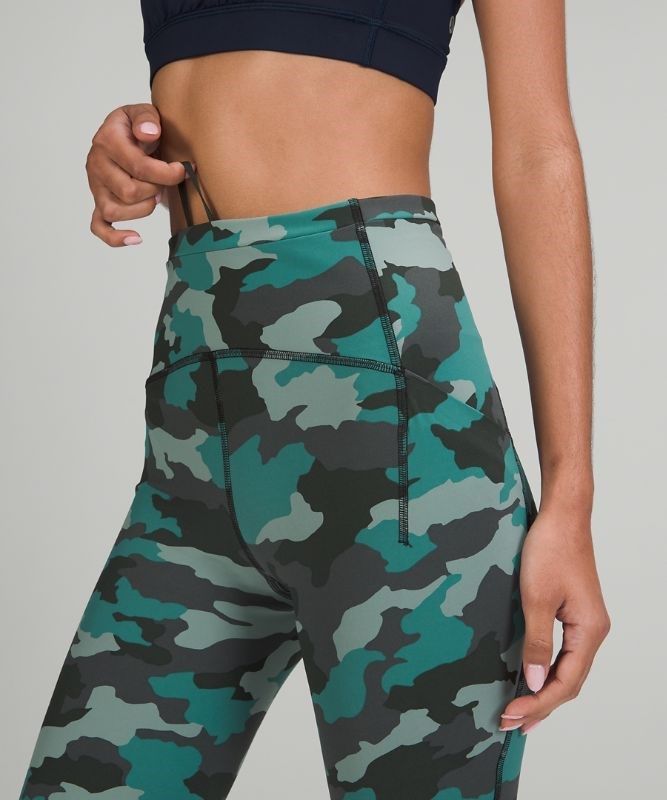Lululemon Swift Speed HR Tight 28 Leggings Dam Camo Turkos Olika Färger | KEZQ-46302
